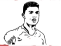 Jeu Livre de coloriage Ronaldo  en ligne
