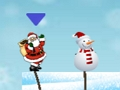 Jeu Père Noël bonhomme de neige saut  en ligne