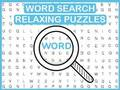 Jeu Recherche de mots Puzzles relaxants  en ligne