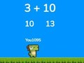 Jeu Course d'addition de dinosaures  en ligne