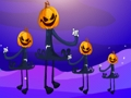 Jeu Escapade dans la forêt de citrouilles d'Halloween  en ligne