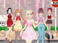Jeu Jeu d'habillage de filles animées  en ligne