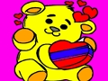 Jeu Coloriage Saint Valentin Facile  en ligne