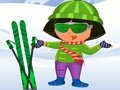 Jeu Dora Ski Habillage  en ligne