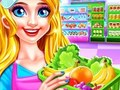 Jeu Nettoyage de fille de supermarché  en ligne