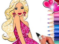 Jeu Livre de coloriage : Barbie  en ligne