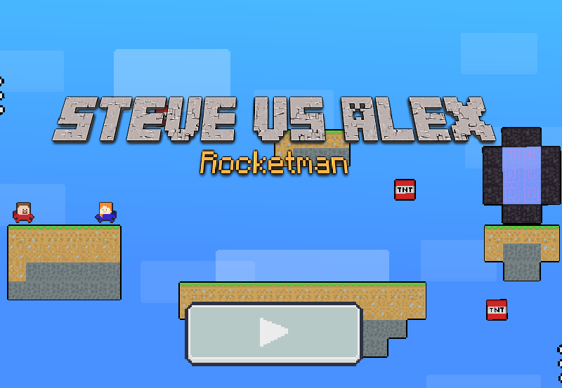 Jeu Steve contre Alex Rocketman  en ligne
