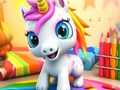 Jeu Livre de coloriage : Licorne  en ligne
