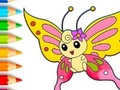 Jeu Livre de coloriage : Papillon  en ligne