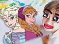 Jeu Livre de coloriage : La Reine des neiges  en ligne