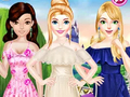 Jeu Robe à la mode à épaules dénudées  en ligne