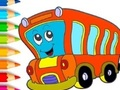 Jeu Livre de coloriage : Autobus  en ligne
