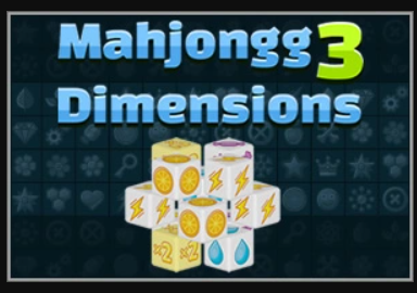 Jeu Mahjong 3 Dimensions  en ligne
