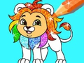 Jeu Livre de coloriage : Lion  en ligne