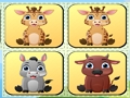 Jeu Match de mémoire d'animaux  en ligne