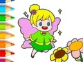 Jeu Livre de coloriage : Fée  en ligne