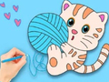Jeu Livre de coloriage : chat mignon  en ligne