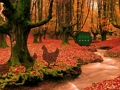Jeu Escapade d'automne dans la cour  en ligne
