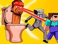 Jeu Toilettes Skibidi et Nubik Survivants  en ligne