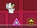 Jeu Skibidi WC Geometry Rash  en ligne