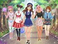 Jeu Habillage d'anime de lycée  en ligne