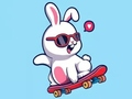 Jeu Livre de coloriage : Skateboard Lapin  en ligne