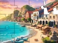 Jeu Puzzle : Ville balnéaire  en ligne