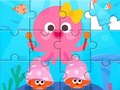 Jeu Puzzle : Poulpe mignon  en ligne
