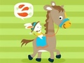 Jeu Livre de coloriage : Cheval d'équitation  en ligne