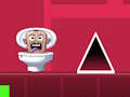 Jeu Toilettes Skibidi Geometry Dash  en ligne