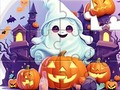 Jeu Puzzle : Fantôme mignon d'Halloween  en ligne