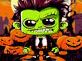 Jeu Puzzle d'Halloween Franky et les vampires  en ligne