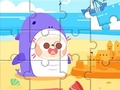 Jeu Puzzle : Plage drôle  en ligne