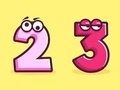 Jeu Livre de coloriage : Numéro 2-3  en ligne