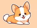 Jeu Livre de coloriage : Corgi  en ligne