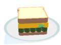 Jeu Puzzle de pliage de hamburger  en ligne