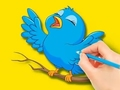 Jeu Livre de coloriage : Oiseau  en ligne