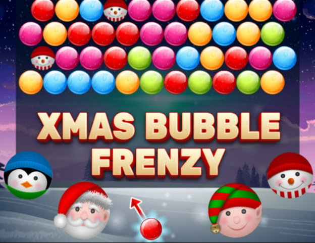 Jeu Frénésie des bulles de Noël  en ligne