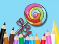 Jeu Livre de coloriage : Sucette  en ligne