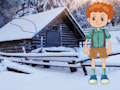 Jeu Un garçon s'échappe de la saison hivernale  en ligne