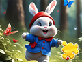 Jeu Puzzle : Lapin qui court  en ligne