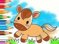 Jeu Livre de coloriage : Cheval qui court  en ligne