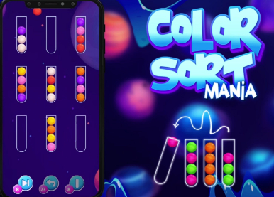 Jeu Manie de tri des couleurs  en ligne