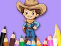 Jeu Livre de coloriage : Cowboy  en ligne