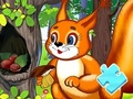 Jeu Puzzle : Nourriture en peau d'écureuil  en ligne