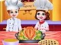 Jeu Cuisine du dîner de Thanksgiving des jumeaux du chef  en ligne