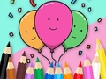 Jeu Livre de coloriage : Célébrez les ballons  en ligne