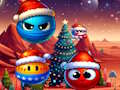 Jeu Rush de Noël : Boules rouges et amies  en ligne