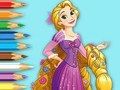 Jeu Livre de coloriage : Princesse Raiponce  en ligne