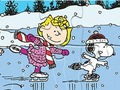 Jeu Puzzle : Snoopy Patinage  en ligne